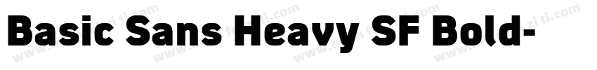 Basic Sans Heavy SF Bold字体转换